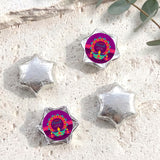 Vibrant Purple Diwali Personalised Foil Covered Chocolate Stars