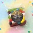 Christmas Gold Black Personalised Party Mix Lolly Bag