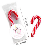 Silly Santa Personalised Mini Candy Canes