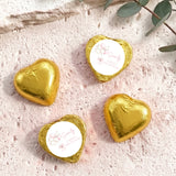 Balloons Bow 70th Birthday Personalised Foil Covered Chocolate Hearts