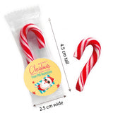 Sunbaking Santa Personalised Mini Candy Canes