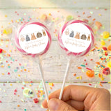 Vintage Baby Clothes Baby Shower Personalised Lollipops