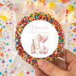 Pink Champagne 80th Birthday Personalised Giant Freckles