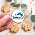 Moustache Fathers Day Personalised Bite Size Choc Chip Cookies