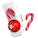 Waving Santa Personalised Mini Candy Canes