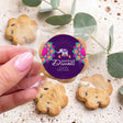 Diwali Purple Elephant Personalised Bite Size Choc Chip Cookies