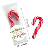 Watercolour Christmas Personalised Mini Candy Canes