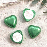 Balloons Bow 90th Birthday Personalised Foil Covered Chocolate Hearts