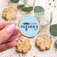 Tie Moustache Fathers Day Personalised Bite Size Choc Chip Cookies