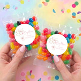 Balloons Bow 18th Birthday Personalised Jelly Bean Bags