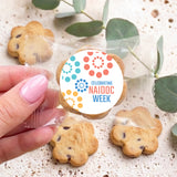 Naidoc Pastel Dots Personalised Bite Size Choc Chip Cookies
