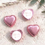 Balloons Bow 60th Birthday Personalised Foil Covered Chocolate Hearts