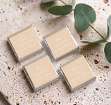 Beige Wedding Love Personalised Mini Chocolates