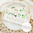 Chocolate bar wrapper with cream roses, green leaves, gold thank-you text, digital badge
