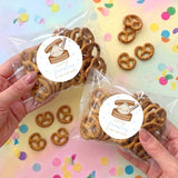 Little Dumpling Blue Personalised Pretzel Bag