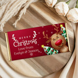 Happy Reindeer Chocolate Bar