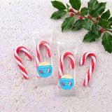 Donut Santa Personalised Mini Candy Canes