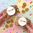 Vintage Baby Clothes Baby Shower Personalised Pretzel Bag