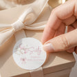 Balloons Bow 60th Birthday Round Printed Labels