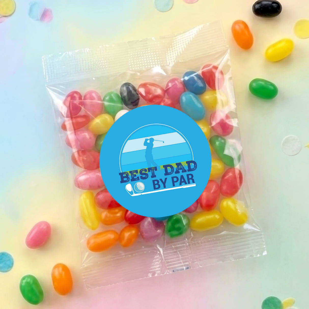 Best Dad By Par Golf Fathers Day Personalised Jelly Bean Bags