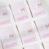 Pretty Pink Bow Birthday Chocolate Wrapper DIY Mockup