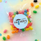Tie Moustache Fathers Day Personalised Jelly Bean Bags