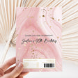 40th Birthday Pink Glitter Marble Design Female DIY
