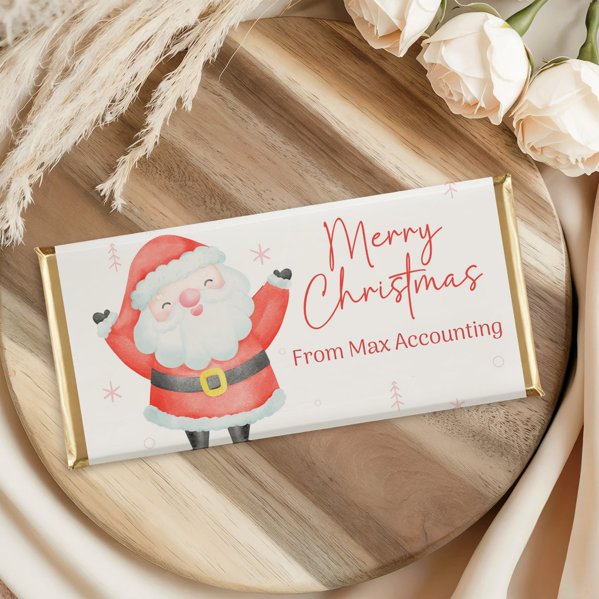 Happy Santa Chocolate Bar