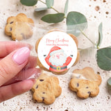 Happy Santa Personalised Bite Size Choc Chip Cookies