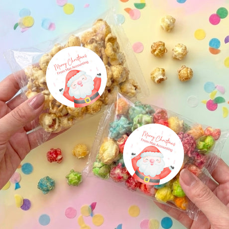 Happy Santa Personalised Popcorn Bag