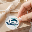 Moustache Fathers Day Round Printed Labels