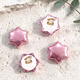 Little Dumpling Pink Personalised Foil Covered Chocolate Stars