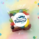 Moustache Fathers Day Personalised Party Mix Lolly Bag