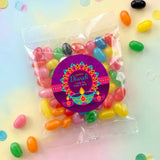 Vibrant Purple Diwali Personalised Jelly Bean Bags