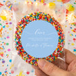 Baby Blue Wedding Love Personalised Giant Freckles