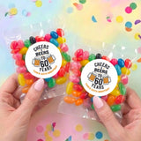 Cheers Beers 60th Birthday Personalised Jelly Bean Bags