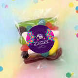 Diwali Purple Elephant Personalised Party Mix Lolly Bag