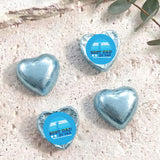 Best Dad By Par Golf Fathers Day Personalised Foil Covered Chocolate Hearts