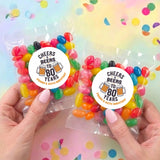 Cheers Beers 80th Birthday Personalised Jelly Bean Bags