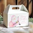 Pink Santa Personalised Gable Favour Box