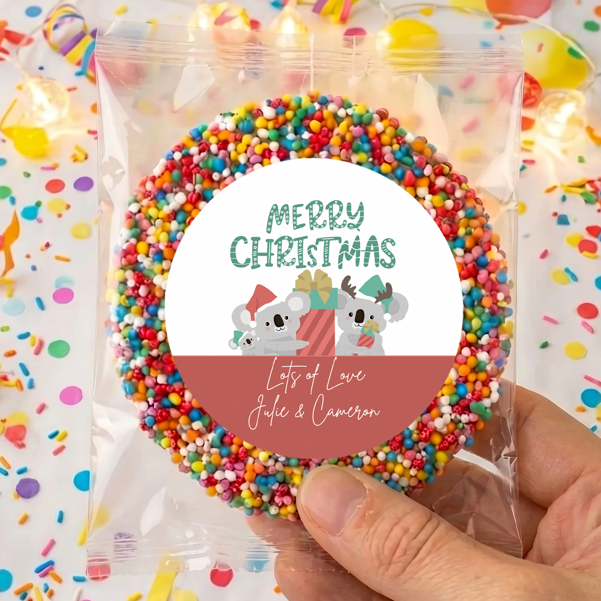Christmas Koalas Personalised Giant Freckles