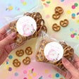 Pink Santa Personalised Pretzel Bag