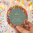 Sage Green Bridal Shower Love Personalised Giant Freckles