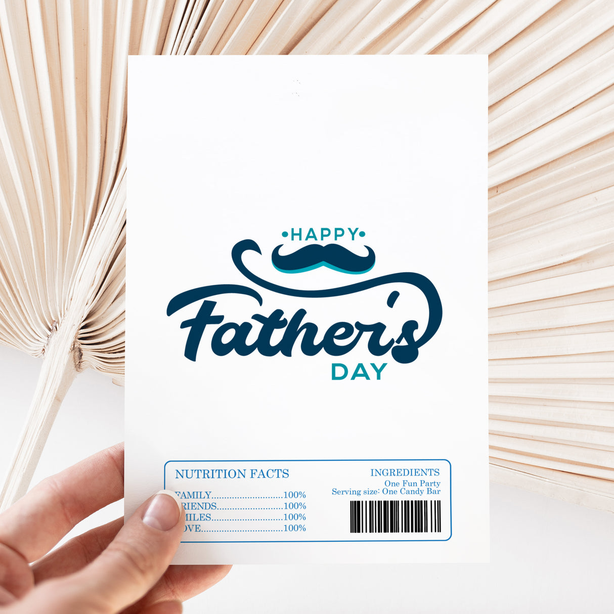 Moustache Fathers Day Chocolate Wrapper DIY