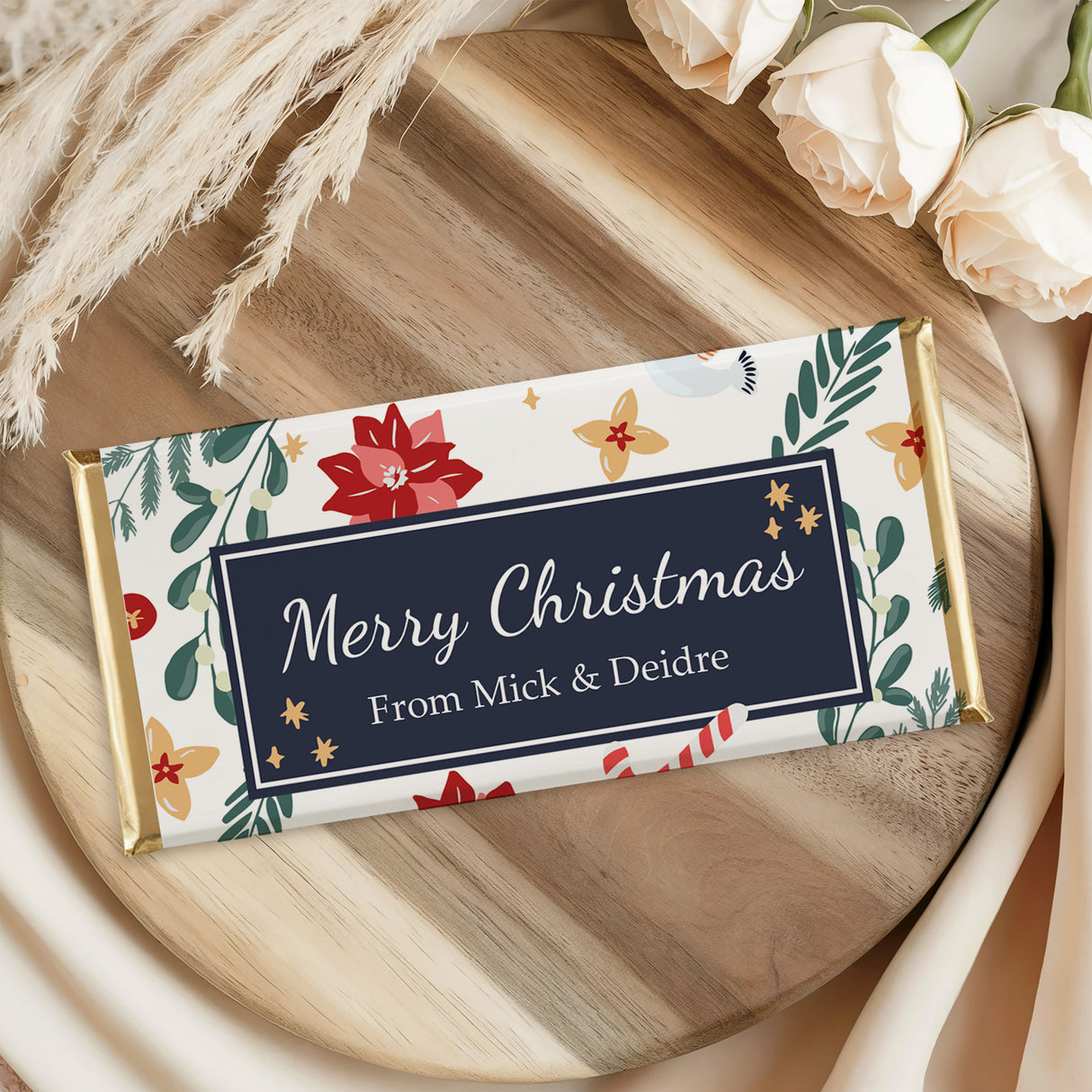 Christmas Florals Chocolate Bar