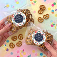 Christmas Florals Personalised Pretzel Bag