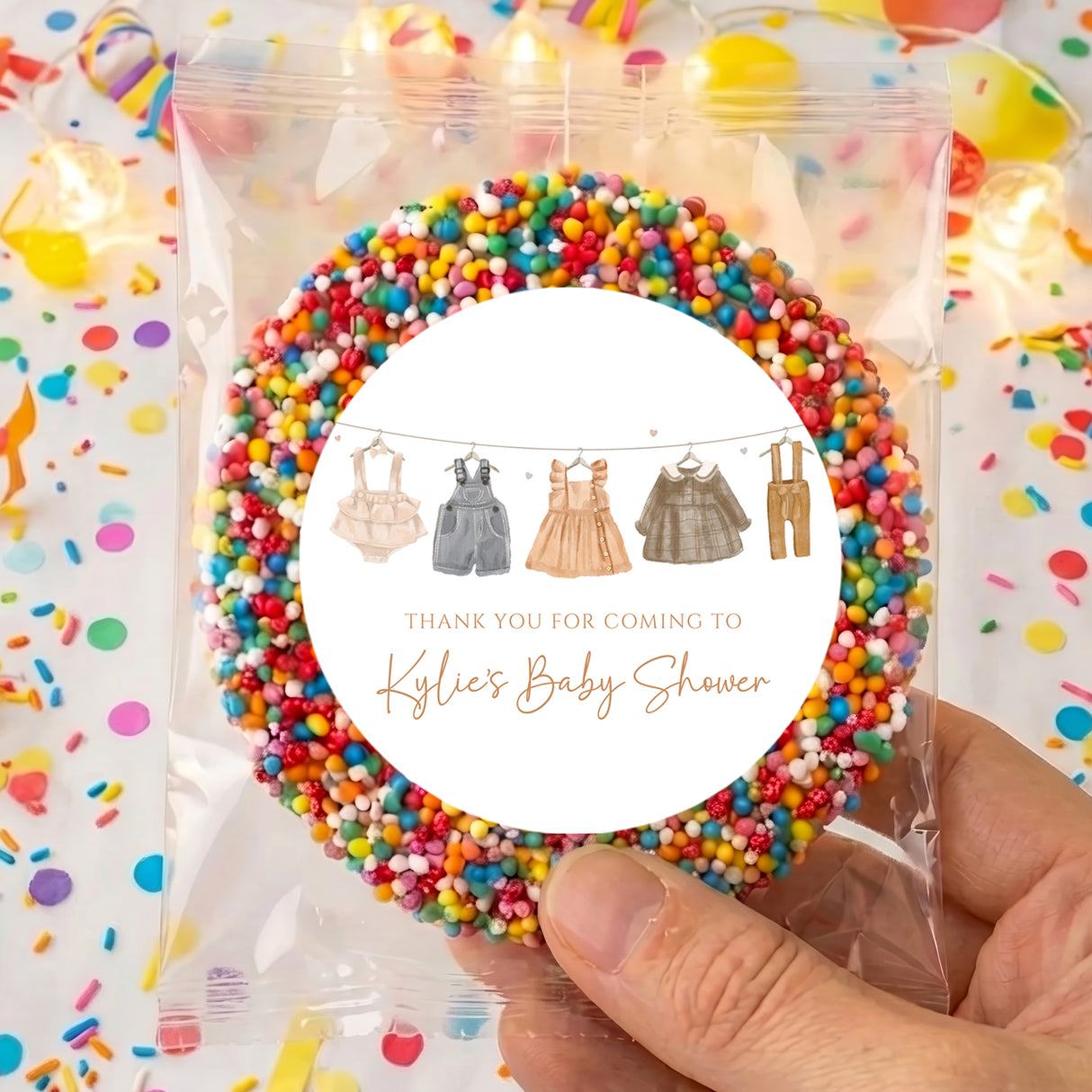 Vintage Baby Clothes Baby Shower Personalised Giant Freckles