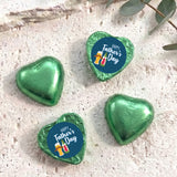 Fun Beers Fathers Day Personalised Foil Covered Chocolate Hearts