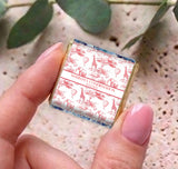 Red Safari Toile Confirmation Personalised Mini Chocolates