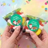 Merry Christmas Green Personalised Party Mix Lolly Bag